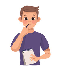 man thinking worried