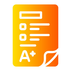 exam Gradient icon