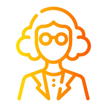 professor Line Gradient Icon