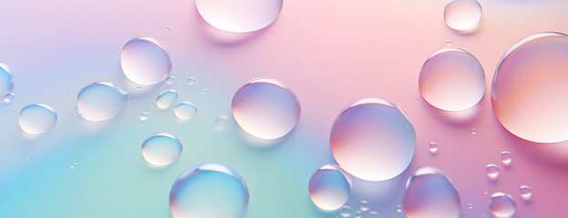 Droplets on pastel color glass background.  - obrazy, fototapety, plakaty