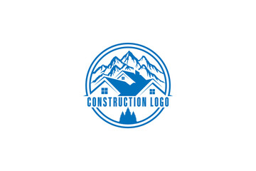 Real estate logo design and vector template