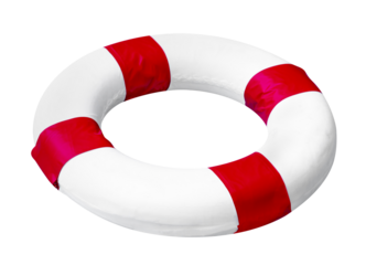 White red safety torus isolated