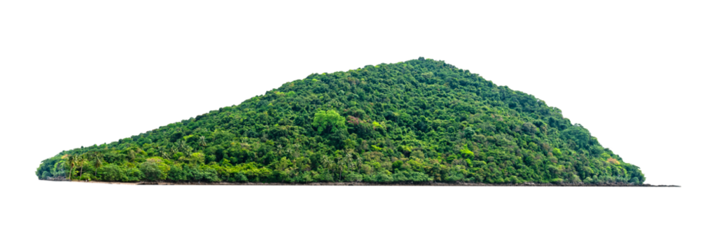 beautiful Island isolated