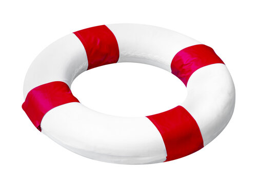White red safety torus isolated