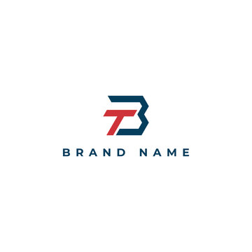 Abstract initial letter BT or TB logo design on the luxury background. Letter BT monogram initials letter logo concept. BT elegant and Professional white color letter icon design on a white background
