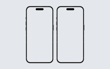 Mobile phone mockup, Smartphone template, Telephone vector mock up, Phone technology illustration, Simple smart phone mock