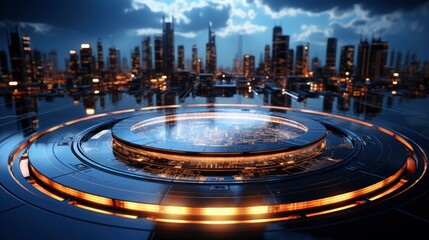 Fototapeta premium Technology Futuristic Background , Background Image,Desktop Wallpaper Backgrounds, Hd