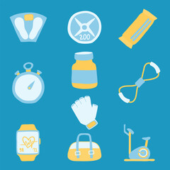 Fitness Boho Hand Drawn