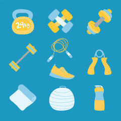 Fitness Boho Hand Drawn