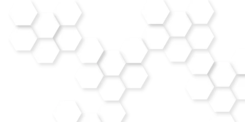 Fotobehang Seamless creative geometric Pattern of white hexagon white abstract hexagon wallpaper or background. 3D Futuristic abstract honeycomb mosaic white background. white hexagon geometric texture. © MOHART PARK