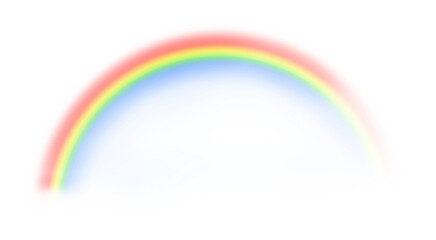 Graphic rainbow with transparent background.