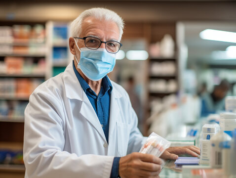 A Photo of a Pharmacist Recommending Over-the-Counter Flu Medication