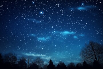 Fototapeta na wymiar Starry sky at night above the mountain range
