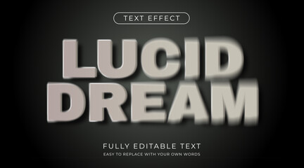 3d editable text with blurred effect