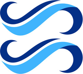 Waves Blue Vector