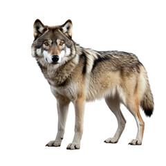 wolf isolated on transparent background
