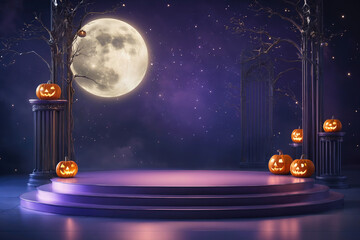 Halloween themed products display stand