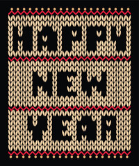 Happy new year Shirt print template, typography design for Shirt, mug, iron, glass, sticker, hoodie, pillow, phone case, poster, season, logo,