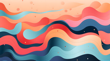 abstract colorful background with waves