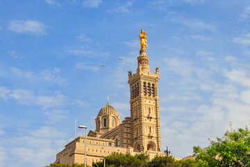 Basilica of Notre Dame de la Garde in Marseille, France