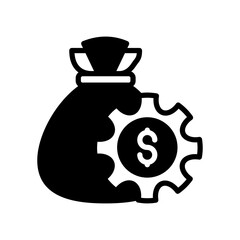 Financial Management icon in vector. Illustration