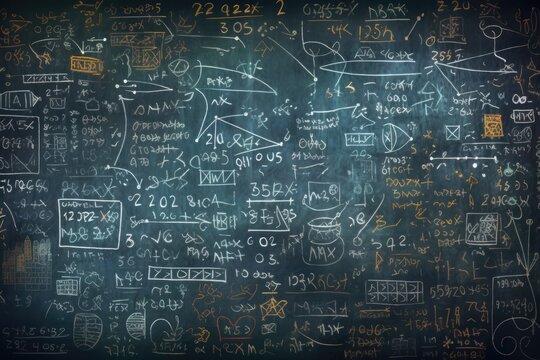 Equations chalkboard background