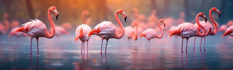Flamingos banner