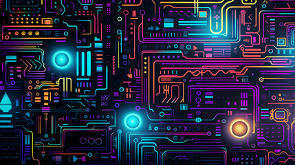 electronic circuit board background 