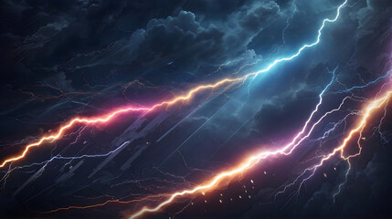 abstract background with lightnings