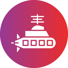 Vector Design Submarine Icon Style