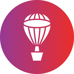 Vector Design Hot Air Balloon Icon Style