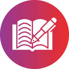 Vector Design Literary Work Icon Style