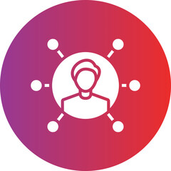 Vector Design User Connection Icon Style
