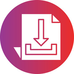 Fototapeta premium Vector Design Download File Icon Style