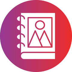 Vector Design Album Icon Style