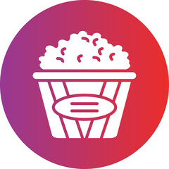 Vector Design Popcorn Icon Style