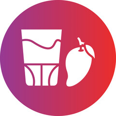 Vector Design Mango Juice Icon Style