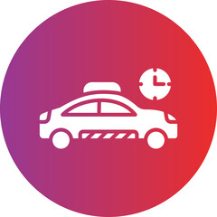 Vector Design Busy Taxi Icon Style