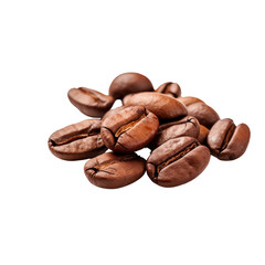 Obraz premium Coffee beans isolated on white transparent background, PNG