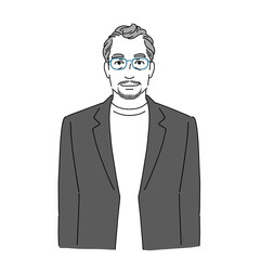 笑顔の中高年ビジネスマン