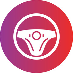 Vector Design Steering Wheel Icon Style