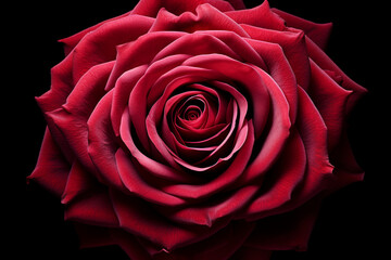 red rose on black