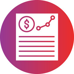 Vector Design Project Budget Icon Style