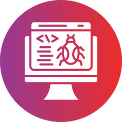Vector Design Website Bug Icon Style