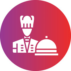 Vector Design Caterer Icon Style