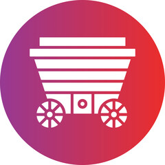 Vector Design Wood Cart Icon Style