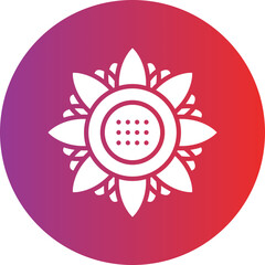 Vector Design Sunflower Icon Style