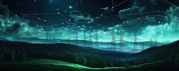 Electricity generated by power plants delivered to customers . generative ai