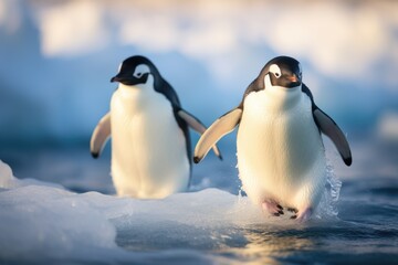 Obraz premium Penguins background