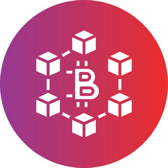 Obraz premium Vector Design Blockchain Icon Style